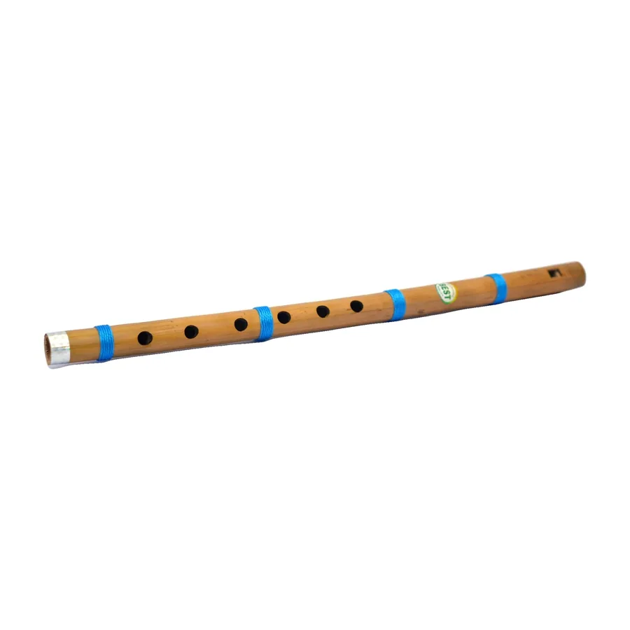Bamboo Flute with Blue Bands