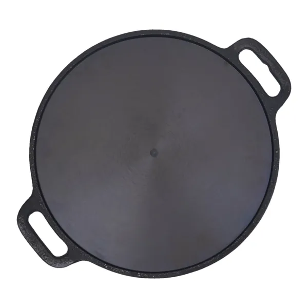 Black Iron Tawa with Two Handles