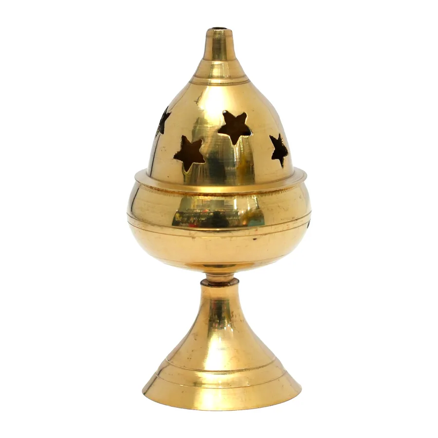 Brass Star Dhoop Burner