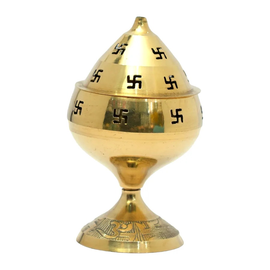 Brass Swastik Dome Lamp