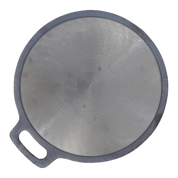 Grey Iron Tawa with Single Handle