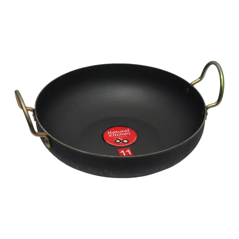 Iron Kadai with Brass Handles (Natural Kitchen)