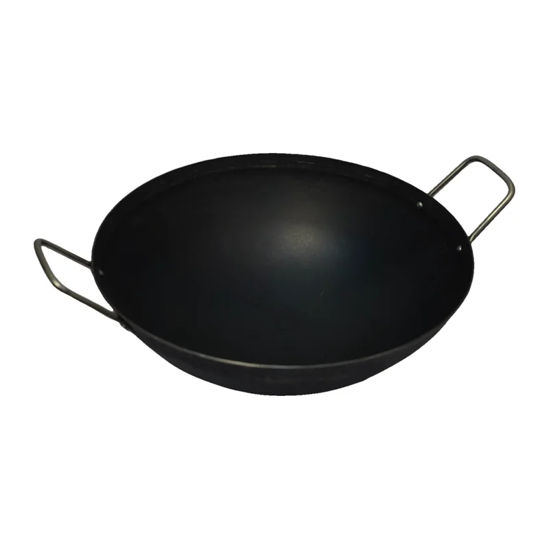 Iron Kadai with Steel Handles (Deep)