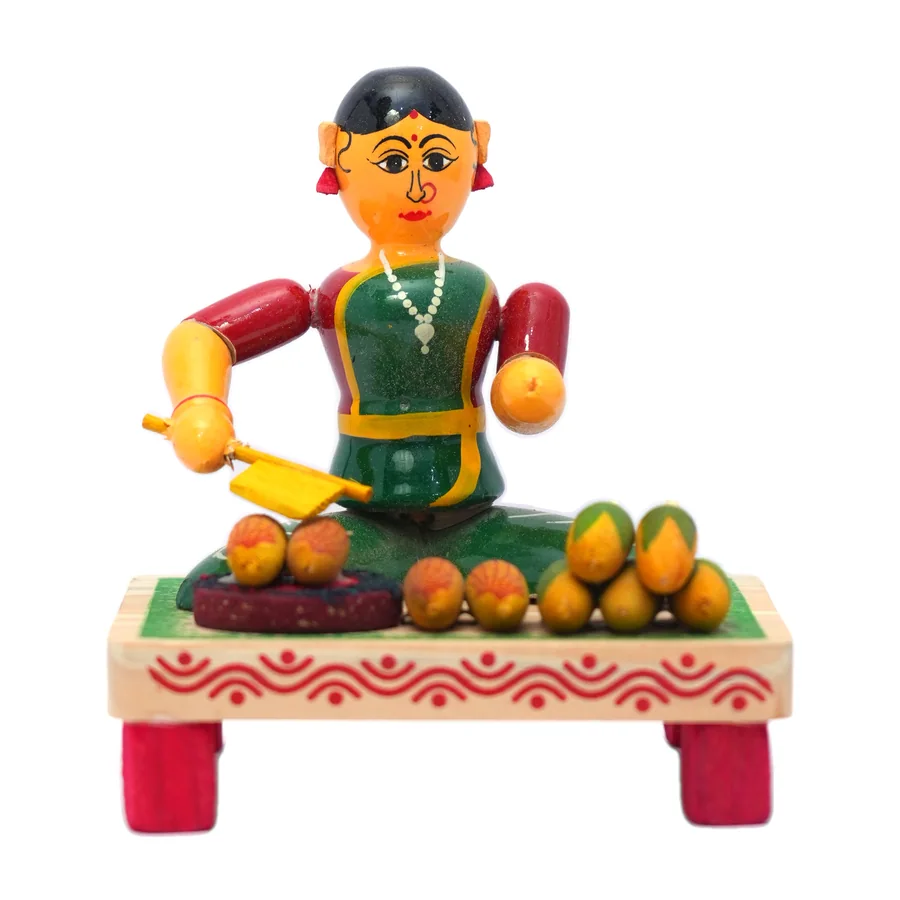 Kondapalli Fruit Seller Doll