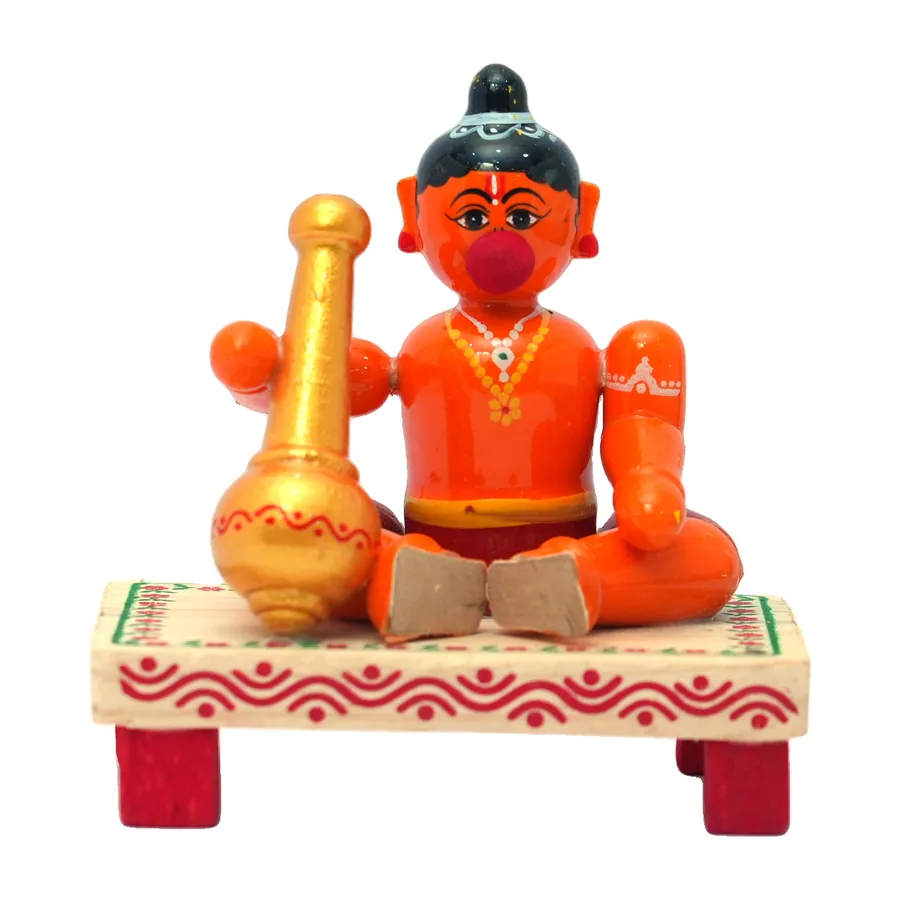 Kondapalli Hanuman Doll with Mace