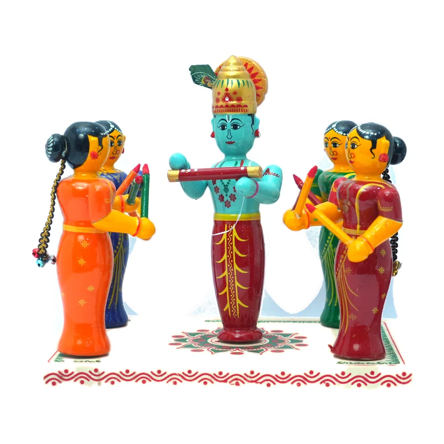 Kondapalli Krishna with Gopikas Set
