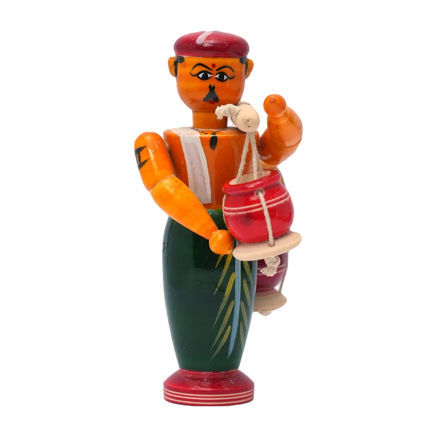 Kondapalli Man Holding Pot Doll
