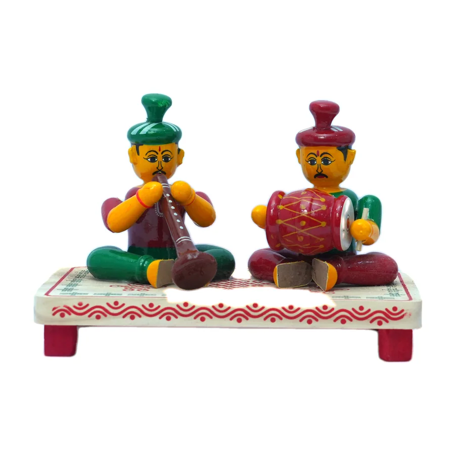 Kondapalli Musician Pair, Pipe and Drum