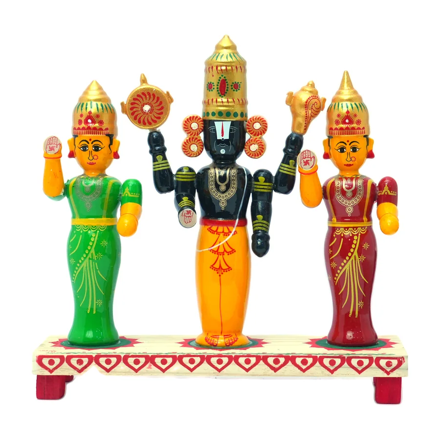 Kondapalli Venkateswara with Sridevi and Bhudevi Set