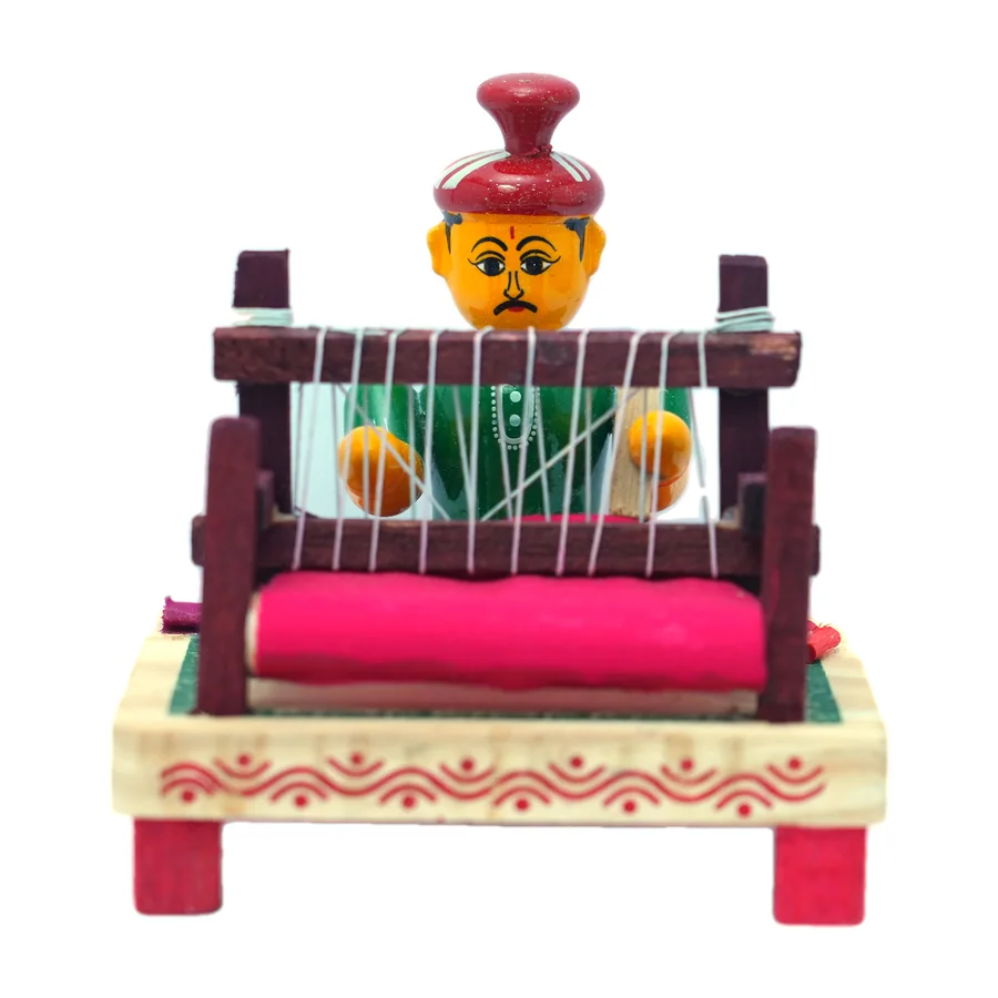 Kondapalli Weaver at Loom Doll