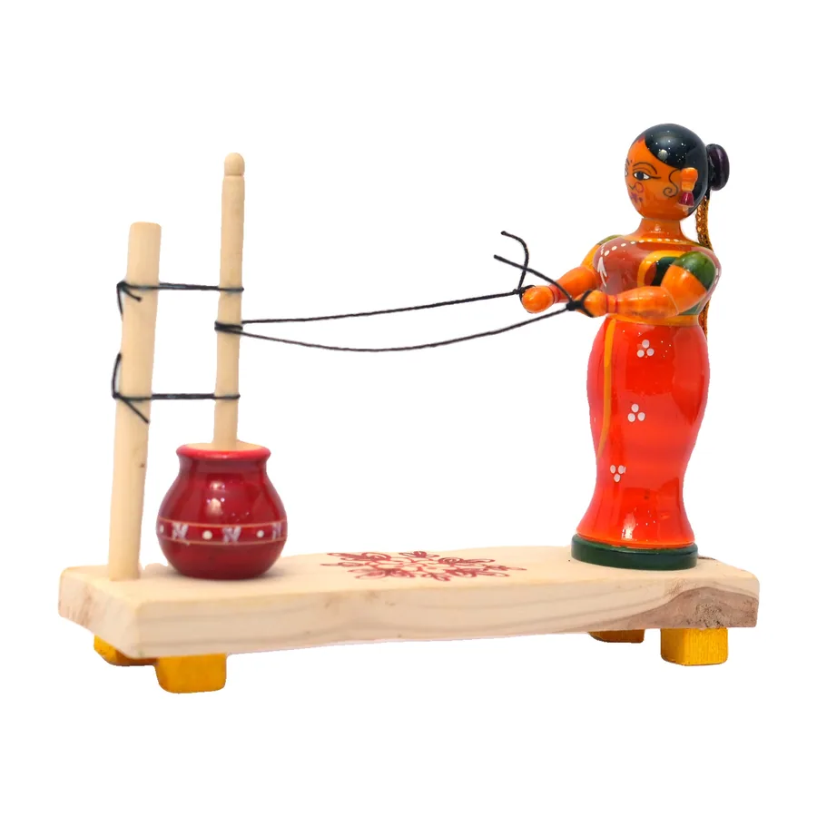 Kondapalli Woman Churning Curd Set