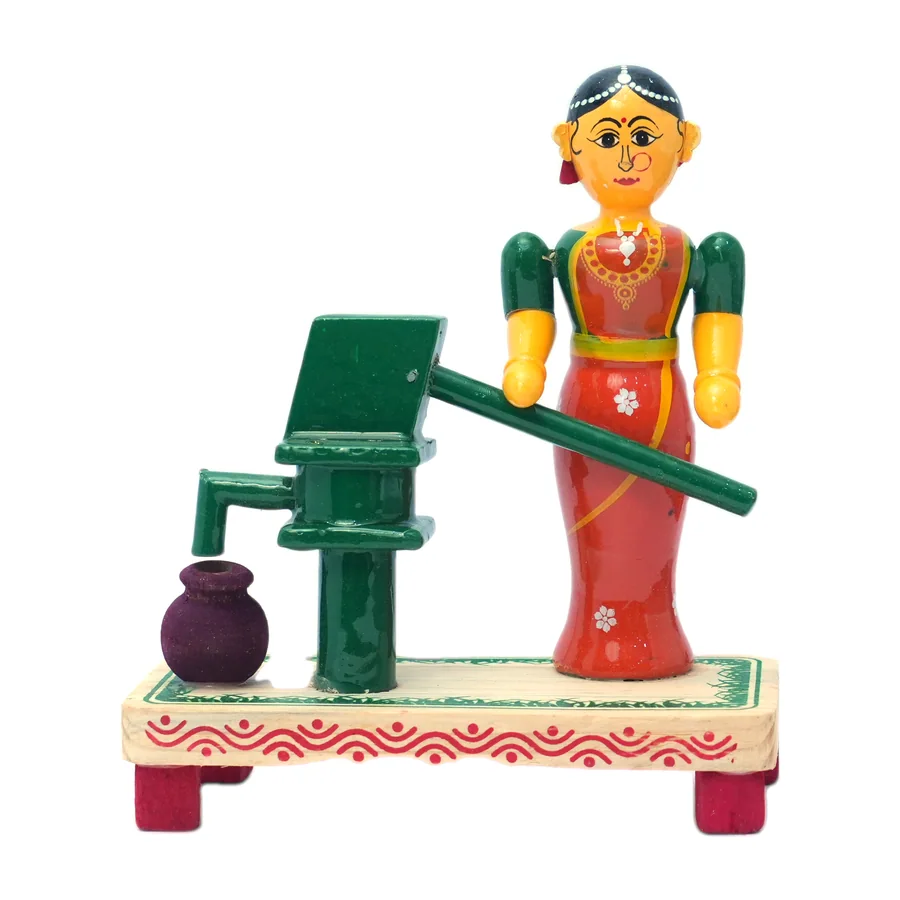 Kondapalli Woman at Hand Pump Doll