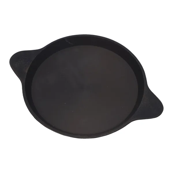 Round Iron Flat Tray with Two Ear Handles