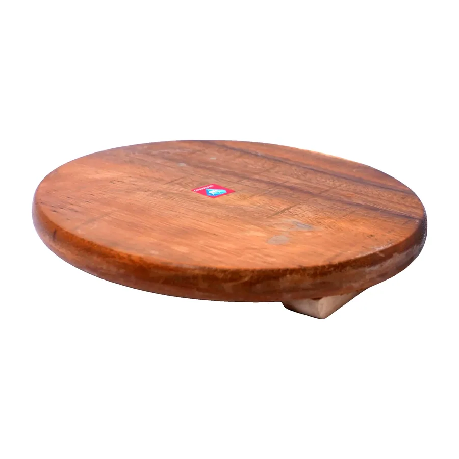 Round Wooden Chapati Board (Chakla)