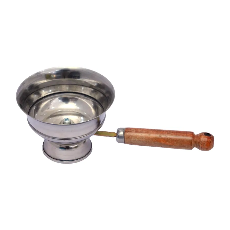 Steel Cup with Wooden Handle