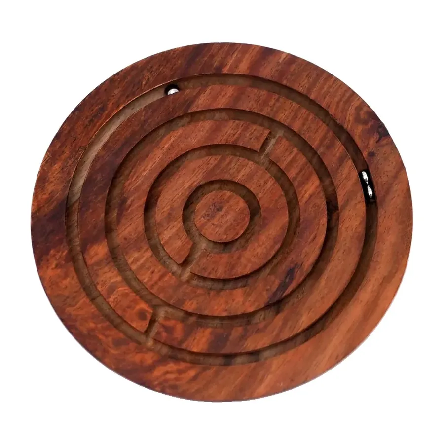 Round Wooden Ball Maze