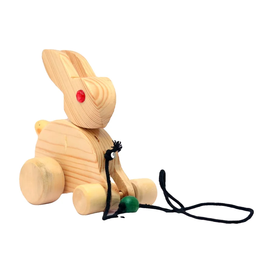 Wooden Pull Toy, Rabbit