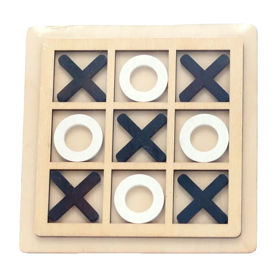 Wooden Tic Tac Toe Game